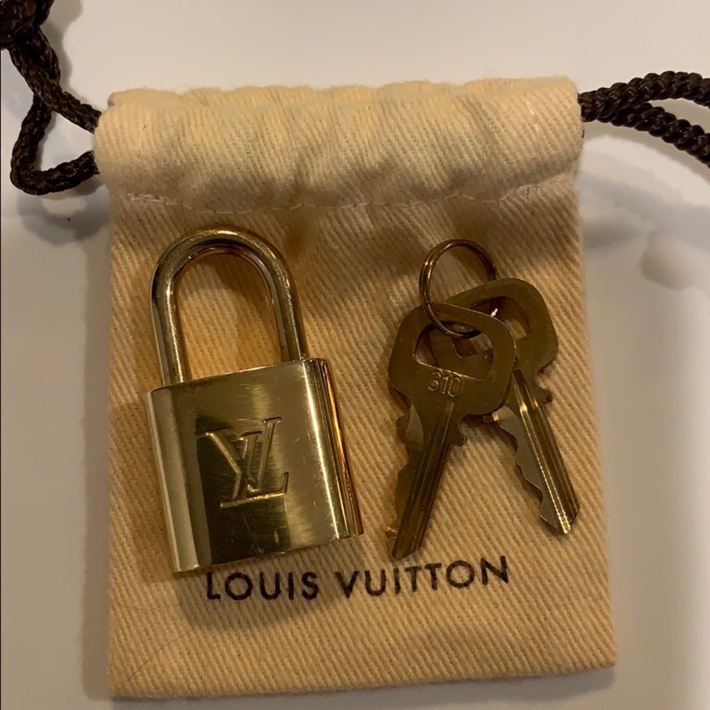 Authentic Louis Vuitton lock and key